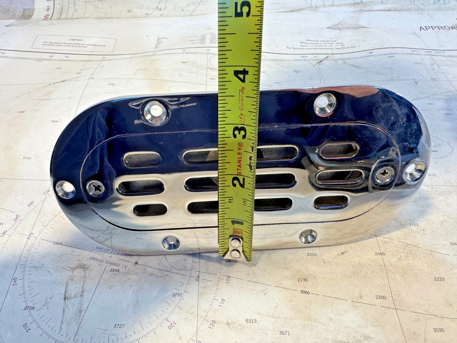 ABI 1-1/2" Oval Cockpit Drain, NEW!!! FAST SHIPPING!! 316 Stainless