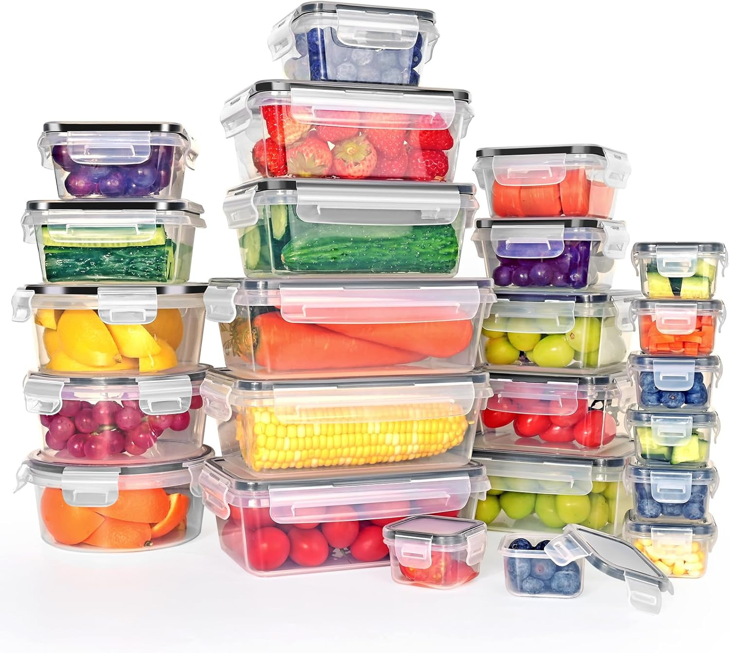 Contenitori Ermetici Alimentari 48pz - Risparmio e Freschezza Garantita