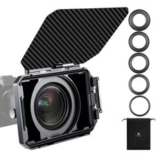 K F CONCEPT Matte Box, DSLR Matte Box with Carbon Fiber Top Flag, with 67/72/...
