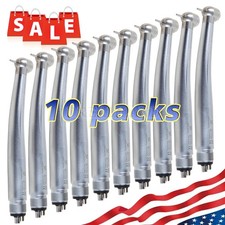 10pcs NSK PANA MAX Style Dental High Speed Handpiece Turbine 4 Hole Push Button