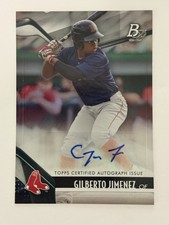 2021 Bowman Platinum Gilberto Jimenez RC Auto TOP-1 Boston Red Sox