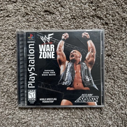 WWF Warzone - (Sony Playstation 1, PS1, 1998) W/ Manual