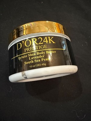 D'OR 24k PRESTIGE Deluxe Shea Body Butter Lavender South Sea Pearl 10 oz SEALED