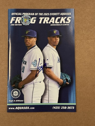 Jurrangelo Cijntje Signed 2025 Everett Aquasox Frog Tracks Program