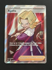 Agatha 186/198 Ultra Rare Chilling Reign Pokemon Holo Near Mint on eBay