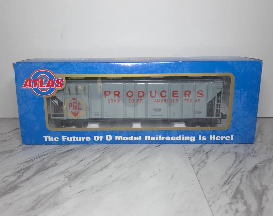 Atlas 6385 PS-4427 Low Side Covered Hopper O gauge 3-Rail Producer's Grain BOX - Image 2 of 4