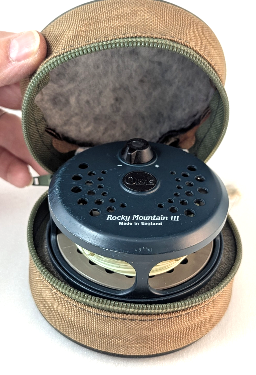 Orvis Rocky Mountain III Fly Fishing Reel & Canvas Zipper Case | eBay