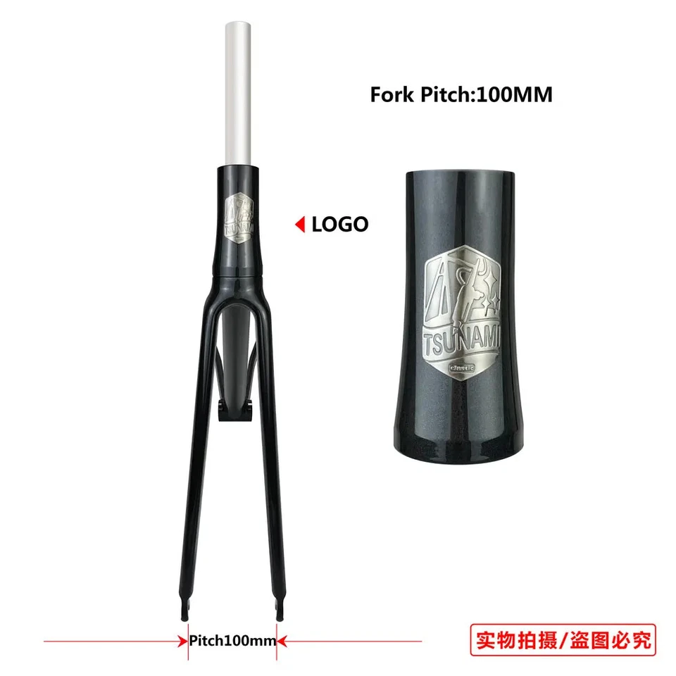 Racing Fixed Gear Bike Frame Fork Bicycle Bicycle Frameset Single Speed Headset - Image 2 of 4