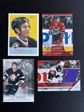 J.P. Dumont 4 Card NHL Ice Hockey Trading Card Lot Buffalo Sabres Legend! Nice