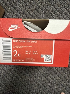 Nike Dunk Low TD Sail/Game Royal DH9761 101 2C