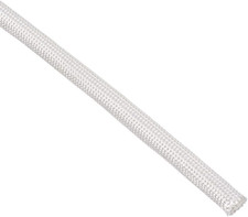 Insulation Braid Sleeving, 33Ft-6Mm High TEMP Fiberglass Sleeve White