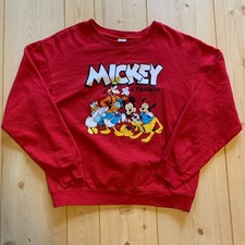 Disney Mickey and Friends Youth Crewneck Sweatshirt Minnie Donald Goofy Pluto M