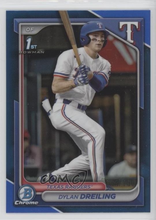 2024 Bowman Draft Chrome Blue Refractor 127/150 Dylan Dreiling #BDC-42 16i3
