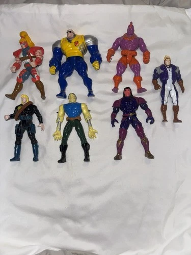Vintage 1990's ToyBiz X-Men X-Force Marvel Comics Action Figure Lot Of 7