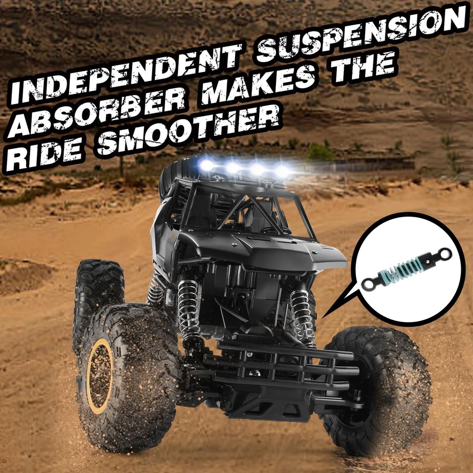 4DRC 1:12 Scale RC Monster Truck 4WD Fast Off-Road Metal Shell 2x Battery 2025 - Image 4 of 4
