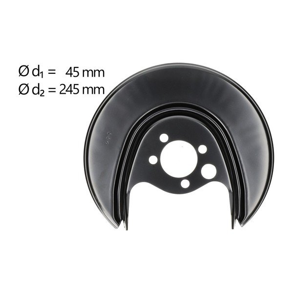 AIC Abdeckblech Ankerblech FüR VW Caddy II Polo 6N Seat Ibiza II Hinten Rechts-image