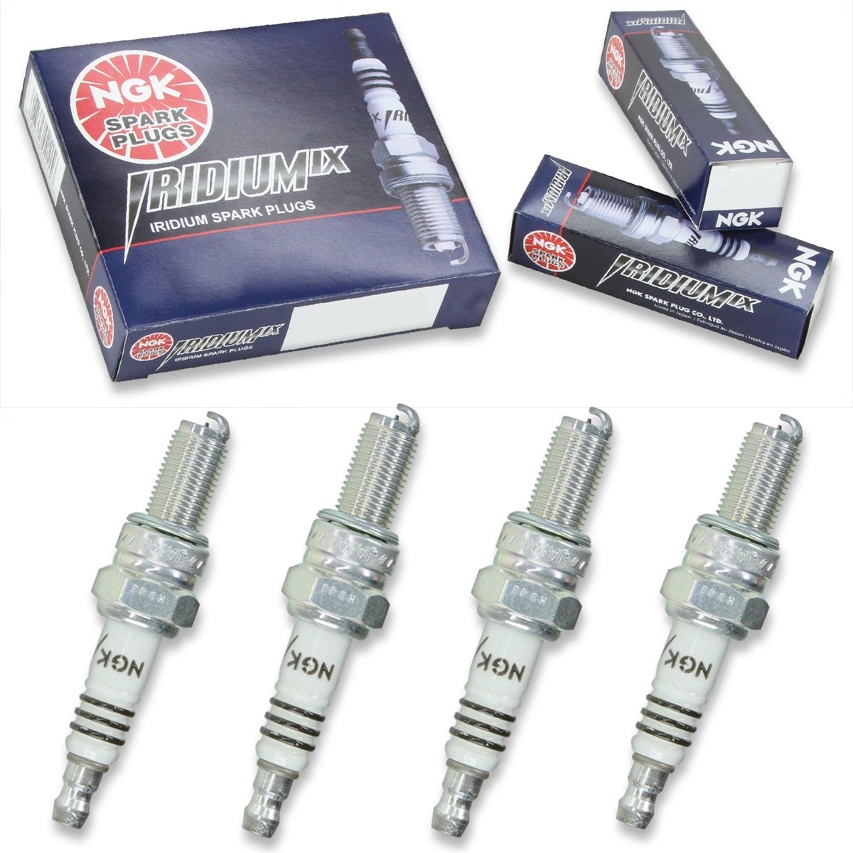 4pcs 2003 Kawasaki KLX400R NGK Iridium IX Spark Plugs 398cc 24ci KLX400B Kit bu