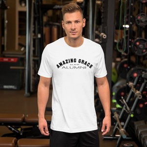 Amazing-Grace-Alumni-Black-Lettering-Short-Sleeve-Unisex-Christian-T-Shirt