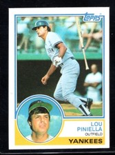 1983 Topps #307 Lou Piniella NM-MT, Free Shipping 