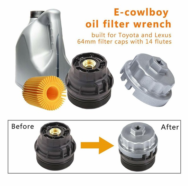 For 2006-2019 Toyota RAV4 Oil Filter Kit 66215BD 2009 2010 ...