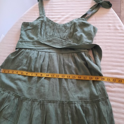 Green Tiered Midi Maxi Dress Size XL - Picture 11 of 14