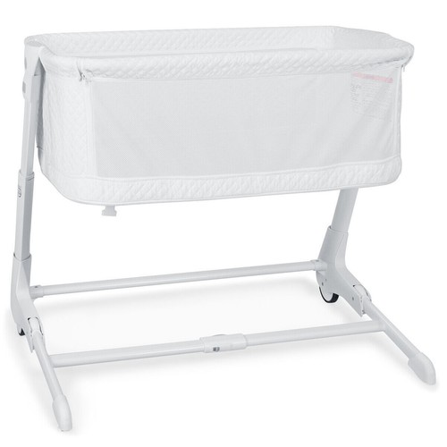 2-in-1 Baby Bedside Crib Bassinet &Sofa Infant Mesh Side Sleeping Bed Adjustable - Picture 12 of 12