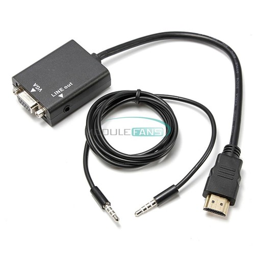 HD 1080P HDMI to VGA MULTI DISPLAY Video Converter Adapter Cable for PC DVD HDTV - Picture 2 of 7