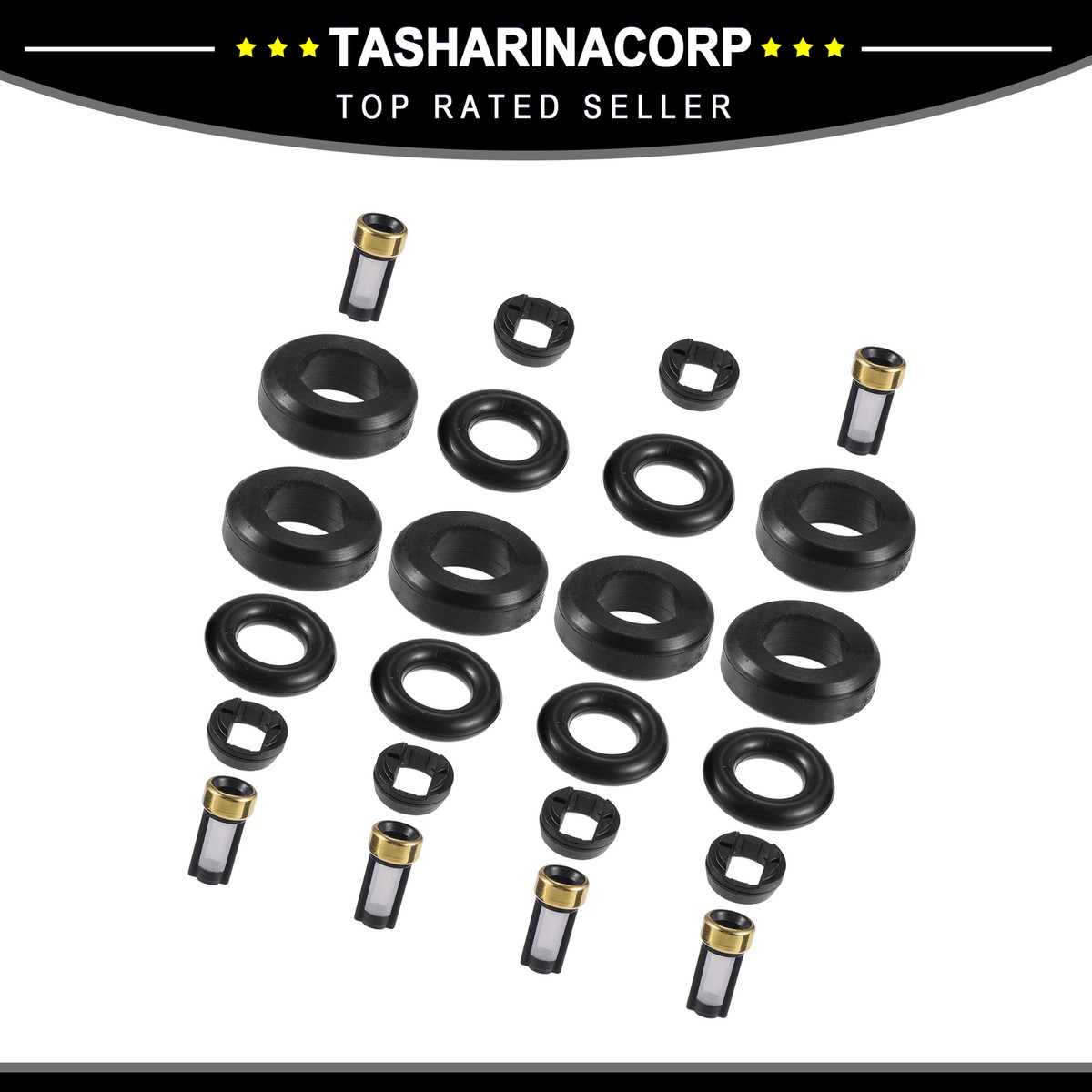 Piece of 6 Fuel Injector Seal O Ring Repair Kit Replacement fit