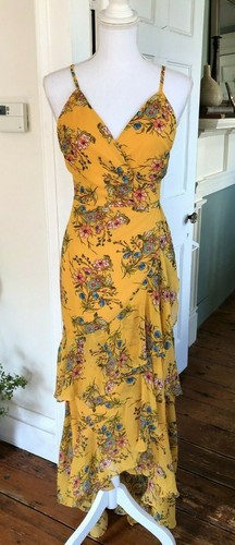 Lulus Chiffon Floral High Low Sun Dress Size XL