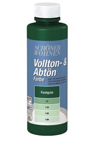 decolor Volltonfarbe 250 ml Abtönfarbe in 25 Farben An-Mischfarbe innen & aussen