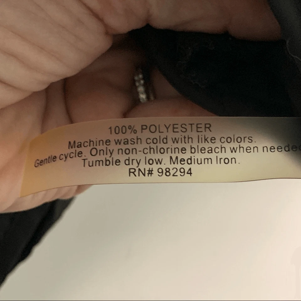 Abrigo chaqueta acolchada ligera negra Onque Casuals para mujer talla L cremallera frontal Foto 3 de 4