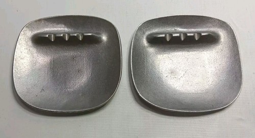 Set Of 2 Vintage Wilton Armetale Pewter RWP Ashtrays Made In Columbia PA USA MCM