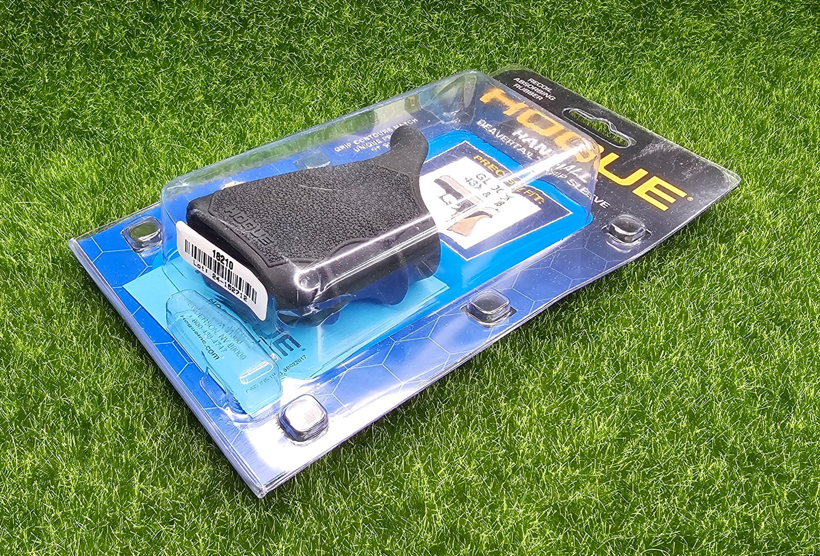 Hogue #18210 HANDALL Beavertail Handgun Grip Sleeve, GLOCK 43X,48, Black Rubber