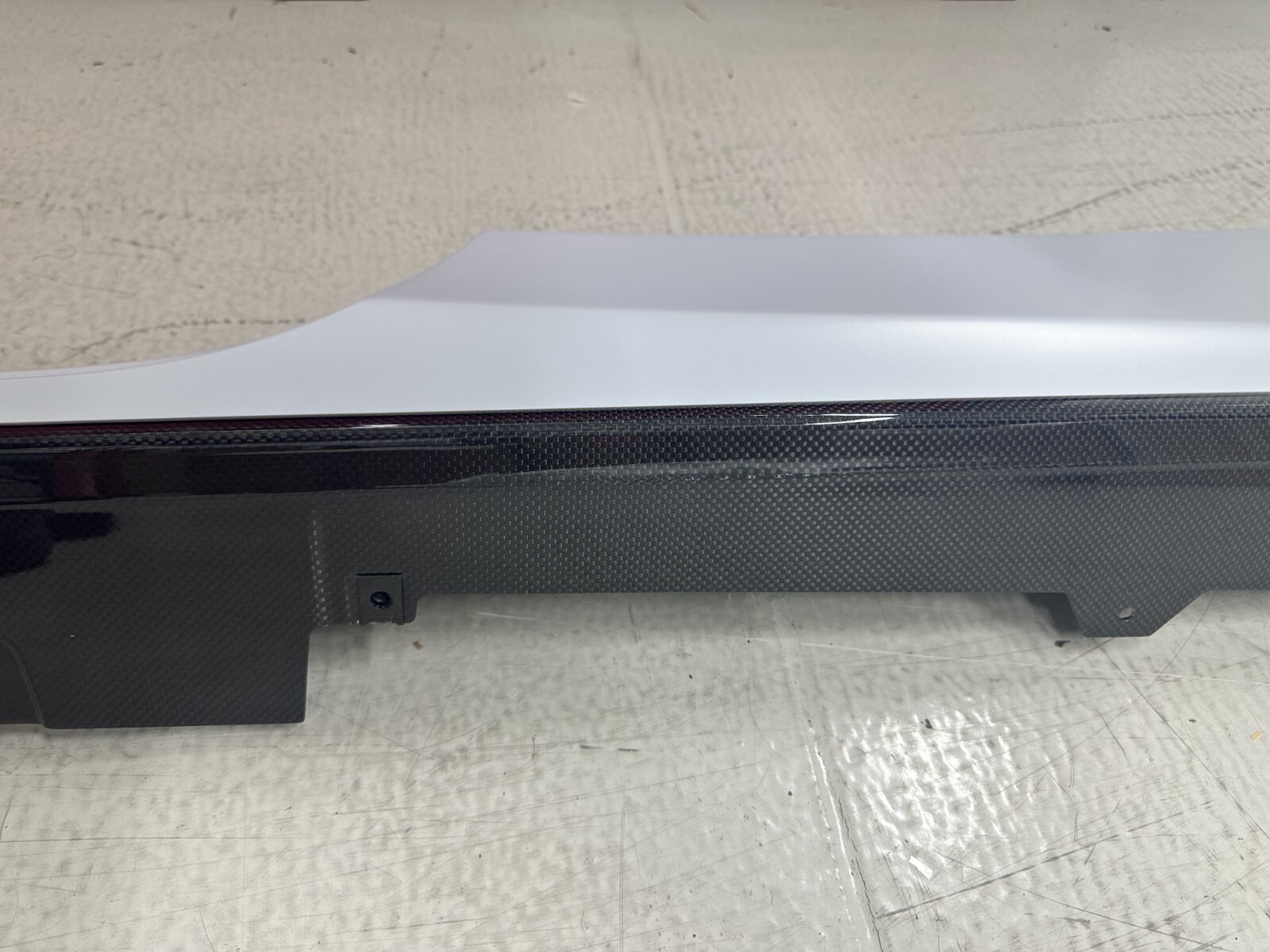 OEM Ferrari 488 GTB / Spider Carbon Fiber Rocker Panel LH side PN 86936410