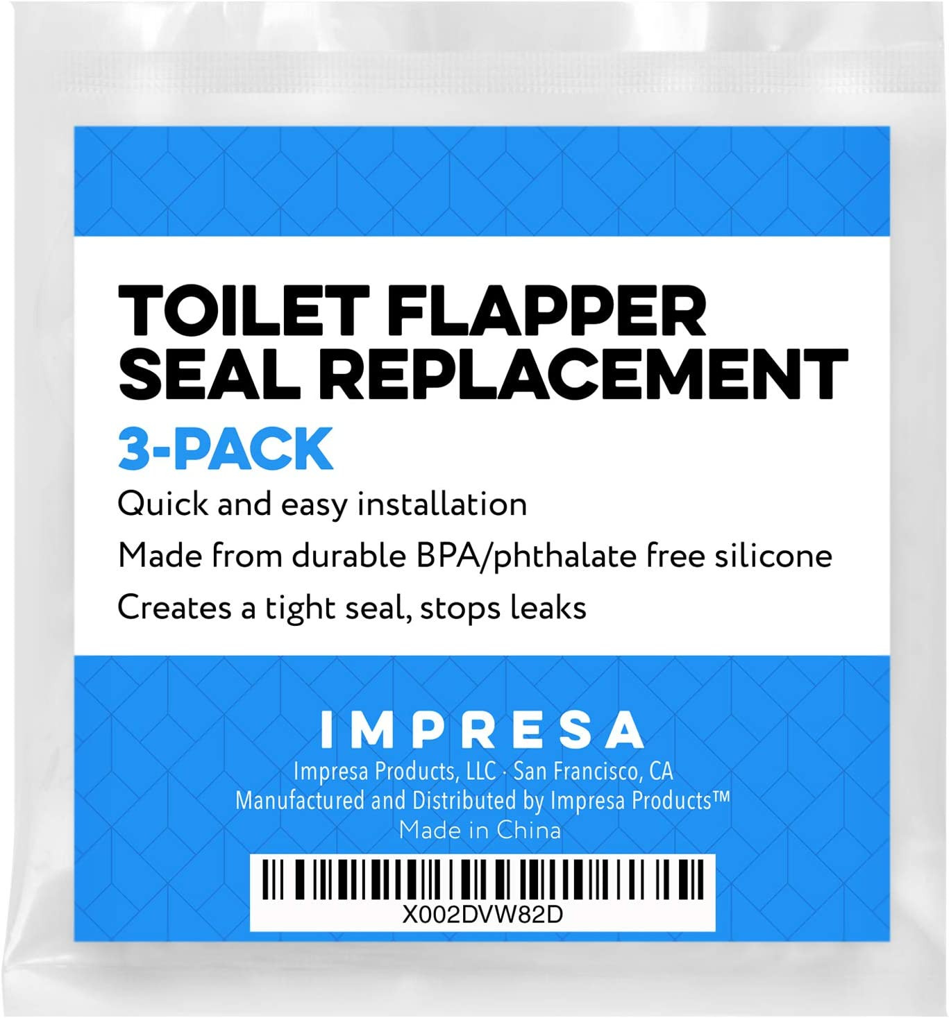 3 Pack for Vormax Toilet Tank Silicone Flapper Seal Gasket 3&rsquo;&rsquo; - American Standa