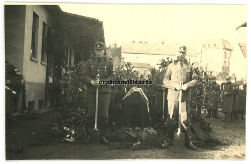 Orig. Foto Beerdigung Kiste in RAD-Abteilung 2/240 Lager ALTENKIRCHEN 1935