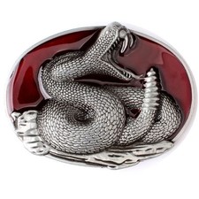 Snake Belt Buckle Western Cowboy Native American Motorcyclist SNK-02-R