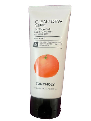 TONYMOLY CLEAN DEW RED GRAPEFRUIT FOAM CLEANSER ANTIOXIDANT CLEANSING 6.08FLOZ