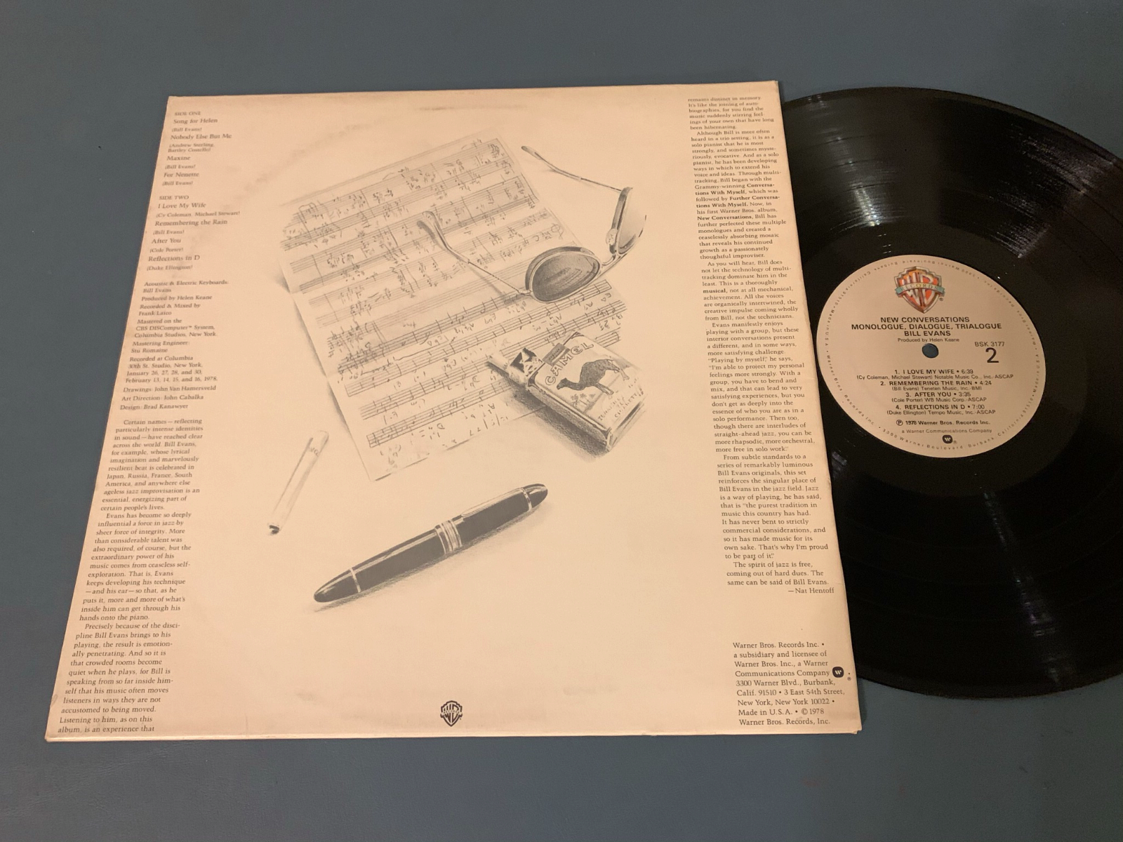 BILL EVANS - NEW CONVERSATIONS - 1978 WARNER BROS RECORDS COOL JAZZ VINYL  LP | eBay