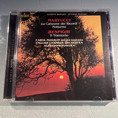 Martucci: LA CANZONE DEI RICORDI; NOTTURNO; Respighi: IL TRAMONTO