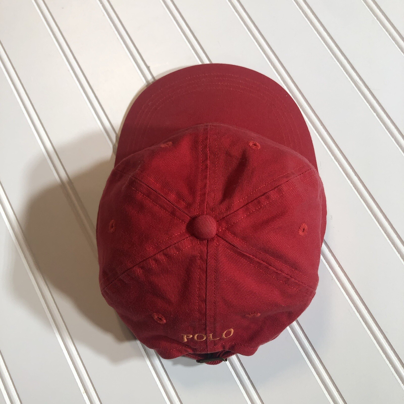 PONY Cappello berretto baseball Polo Ralph Lauren rosso arancione BAMBINO taglia unica cotone strapback