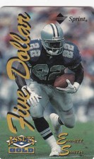 Emmitt Smith 1995 Classic Assets Gold Sample Phone-Card