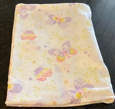 Pottery Barn Kids "Butterflies" Twin Flat Sheet 100 Organic Cotton VGUC