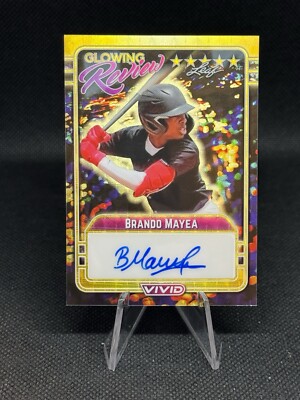 BRANDO MAYEA 2023 Leaf Vivid Super Prismatic GOLD 1/1 Glowing Review #GR-BM1