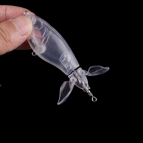 10PCS 8.5CM/9.5CM Topwater Popper Spink Bait Unpainted Bait Blank Fishing Lure - Picture 8 of 11
