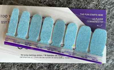 ColorStreet Color Street NIP FLUID MOTION FMG383 baby blue glitter COLOR PLAY