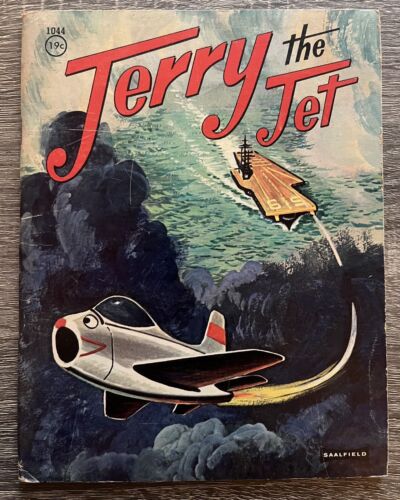 Jerry The Jet John Buerger 1964 Vtg Children’s Book Navy Planes Retro Gift - Afbeelding 1 van 4