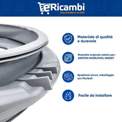 Guarnizione Soffietto Manichetta Porta Lavatrice Ariston Indesit Hotpoint Whirlpool, C00286083 Modelli Compatibili: Aqualtis | Leroy Merlin Guarnizione Soffietto Manichetta Porta Lavatrice Ariston Indesit Hotpoint Whirlpool, C00286083 Modelli Compatibili: Aqualtis | Leroy Merlin