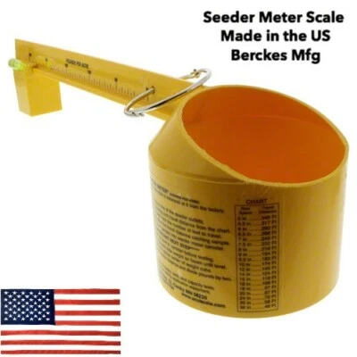 BERCKES MANUFACTURING Seeder Meter Scale. Seed Rate Scale. Exact Lbs per Acre. Made in USA