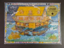 Vtg 1990 Noah's Ark "A Birthday Calendar" More Than A Card -  WJ Fantasy     B3